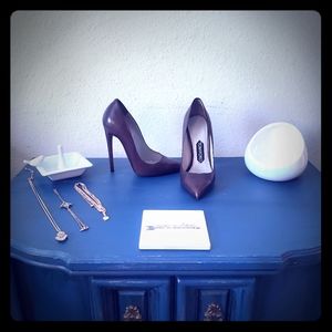 TOM FORD Brown Leather Pumps HIGH Heel 36 Gucci